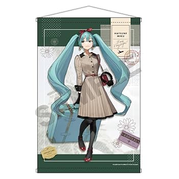 Amazon.co.jp: 初音ミク B2タペストリー グリーン : クリプトン